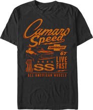 General Motors Mens General Motors Camaro Live Fast T Shirt