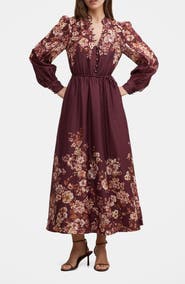 Ever New Peyton Belted Long Sleeve Button Front Maxi Dress