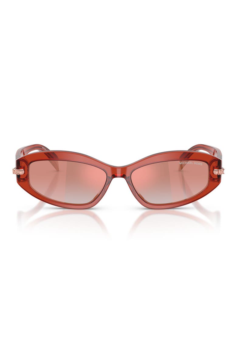 Wilmington 54mm Oval Sunglasses, Main, color, PINK TORTOISE