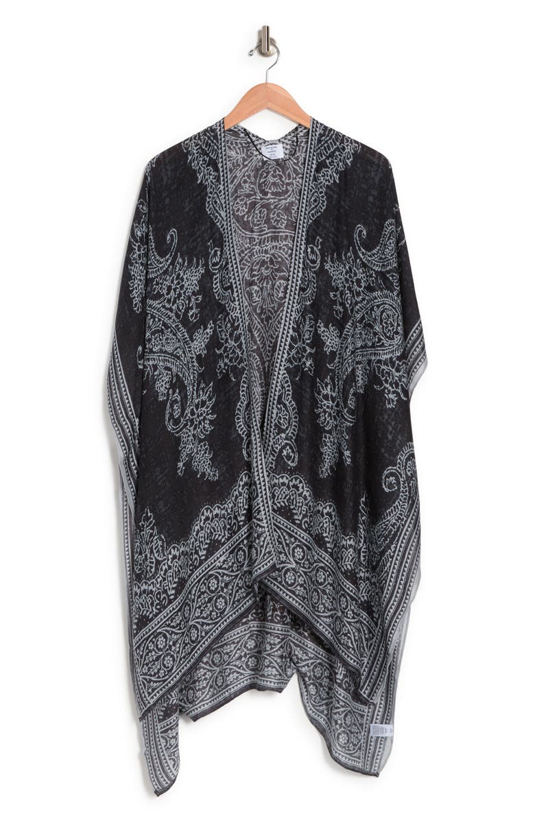 Melrose and Market Melrose & Market Printed Ruana, Alternate, color,