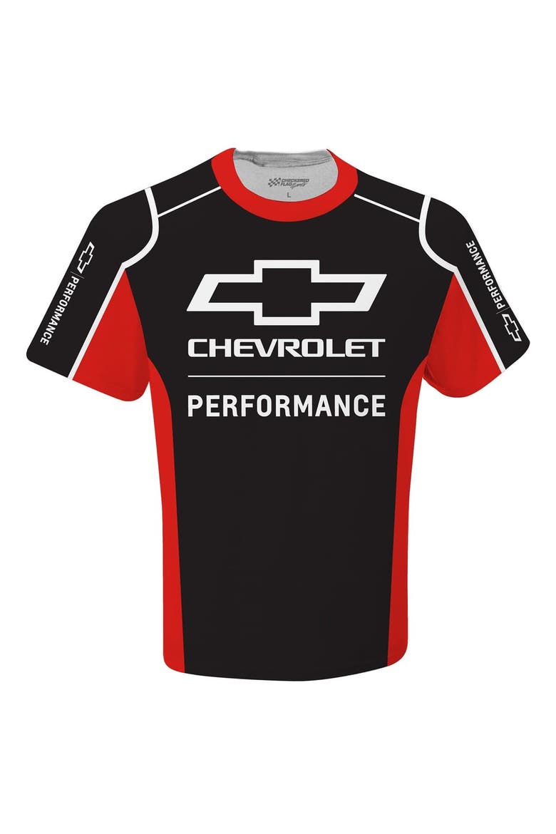 Men's Checkered Flag Sports  Black Chevrolet Uniform T-Shirt, Alternate, color, Black