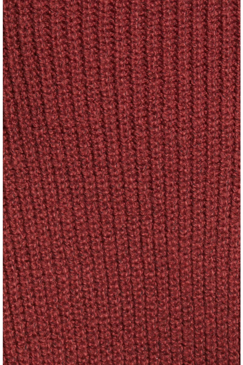 Cable Knit Balloon Sleeve Sweater, Alternate, color, RED POMEGRANATE