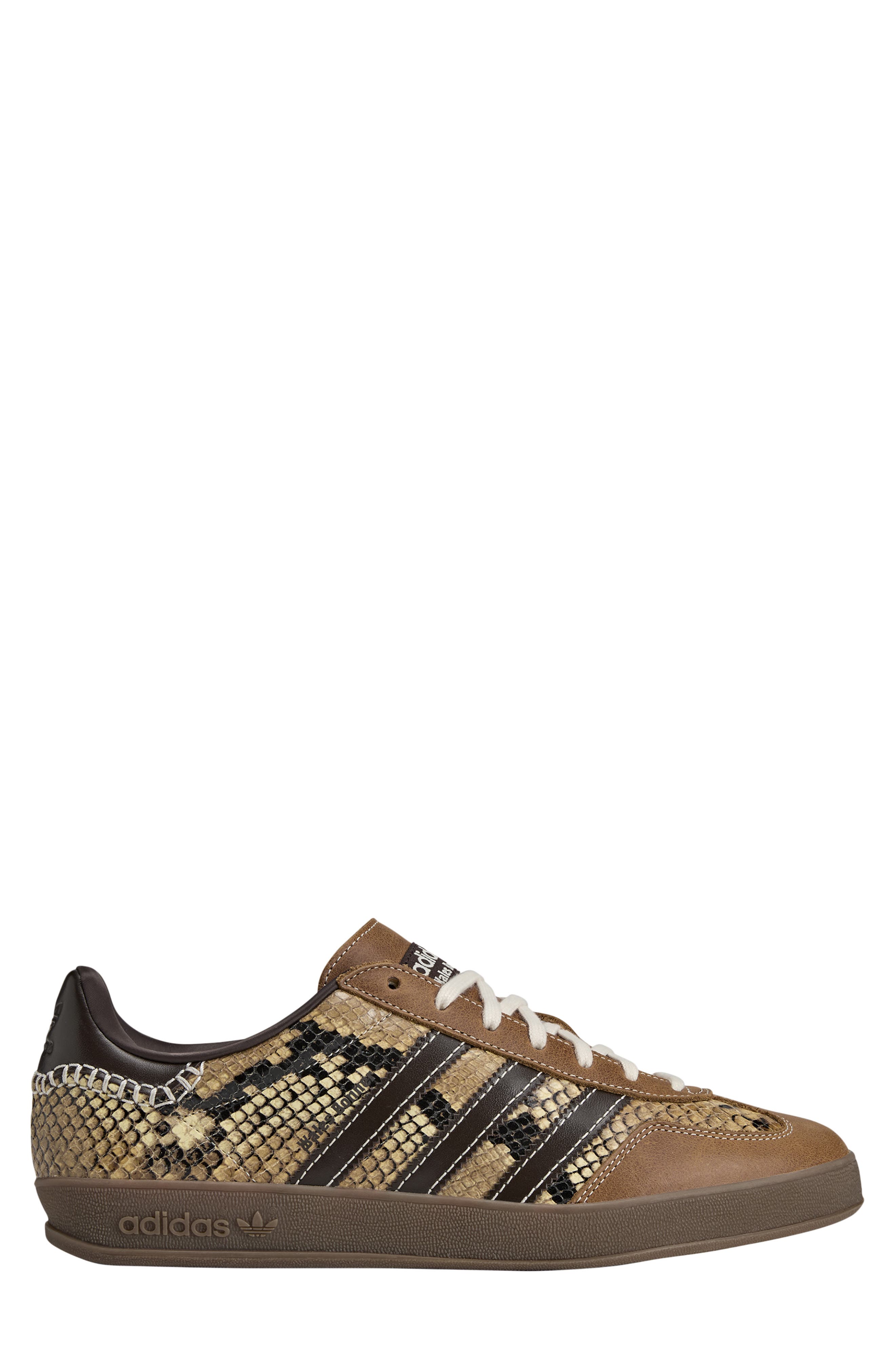 adidas x Wales Bonner Gazelle Snake Embossed Sneaker, Alternate, color, Dust Rust/ White/ Brown