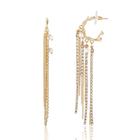 Layered Tassel Statement Earrings