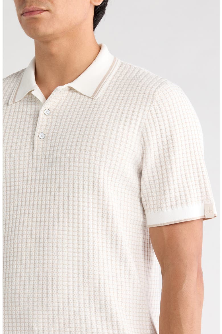 Harvey Rib Polo Sweater, Alternate, color, CHALK