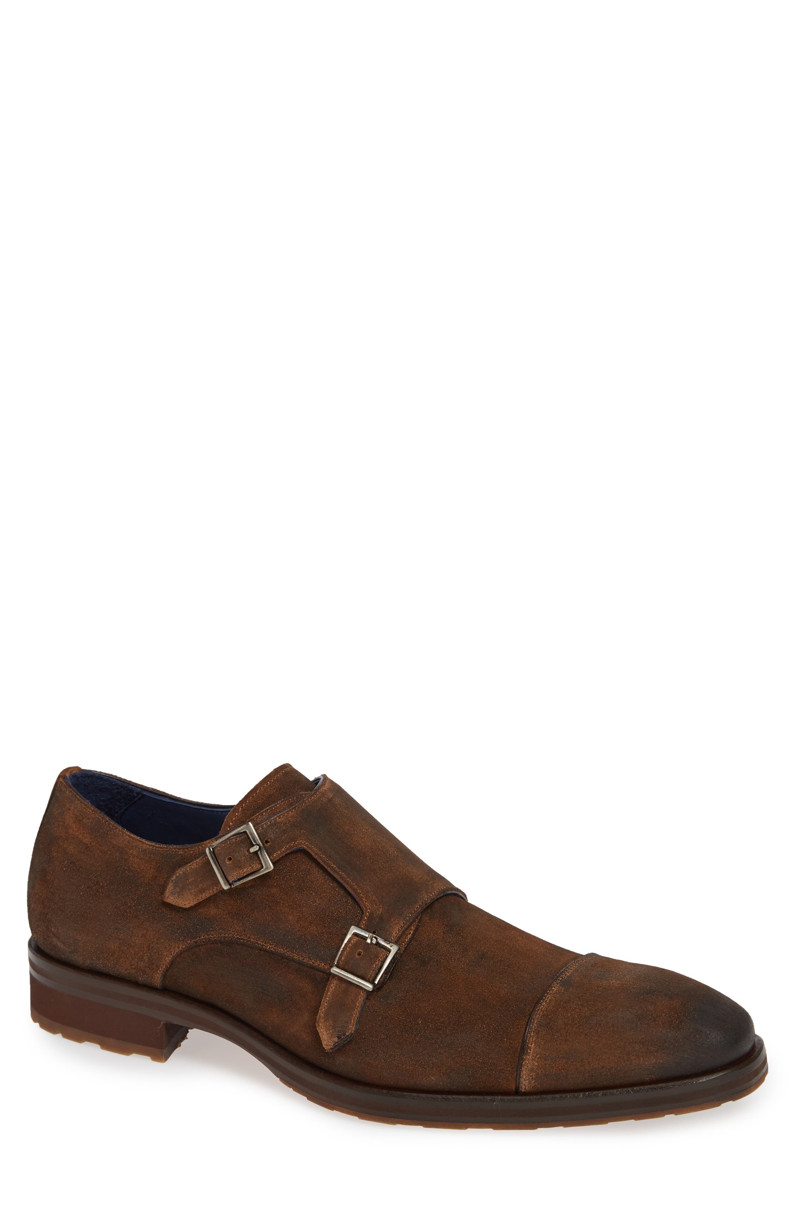 Mezlan Miguel Double Monk Strap Shoe, Main, color, 