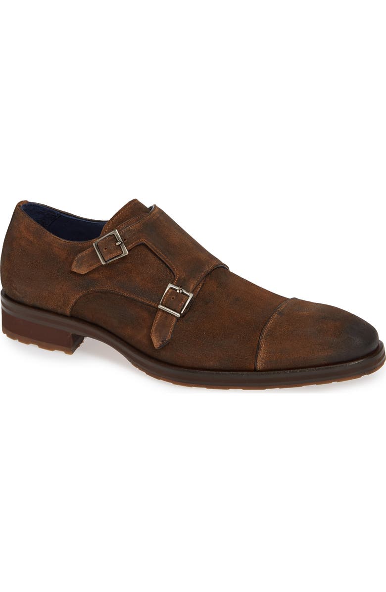 Mezlan Miguel Double Monk Strap Shoe, Main, color,