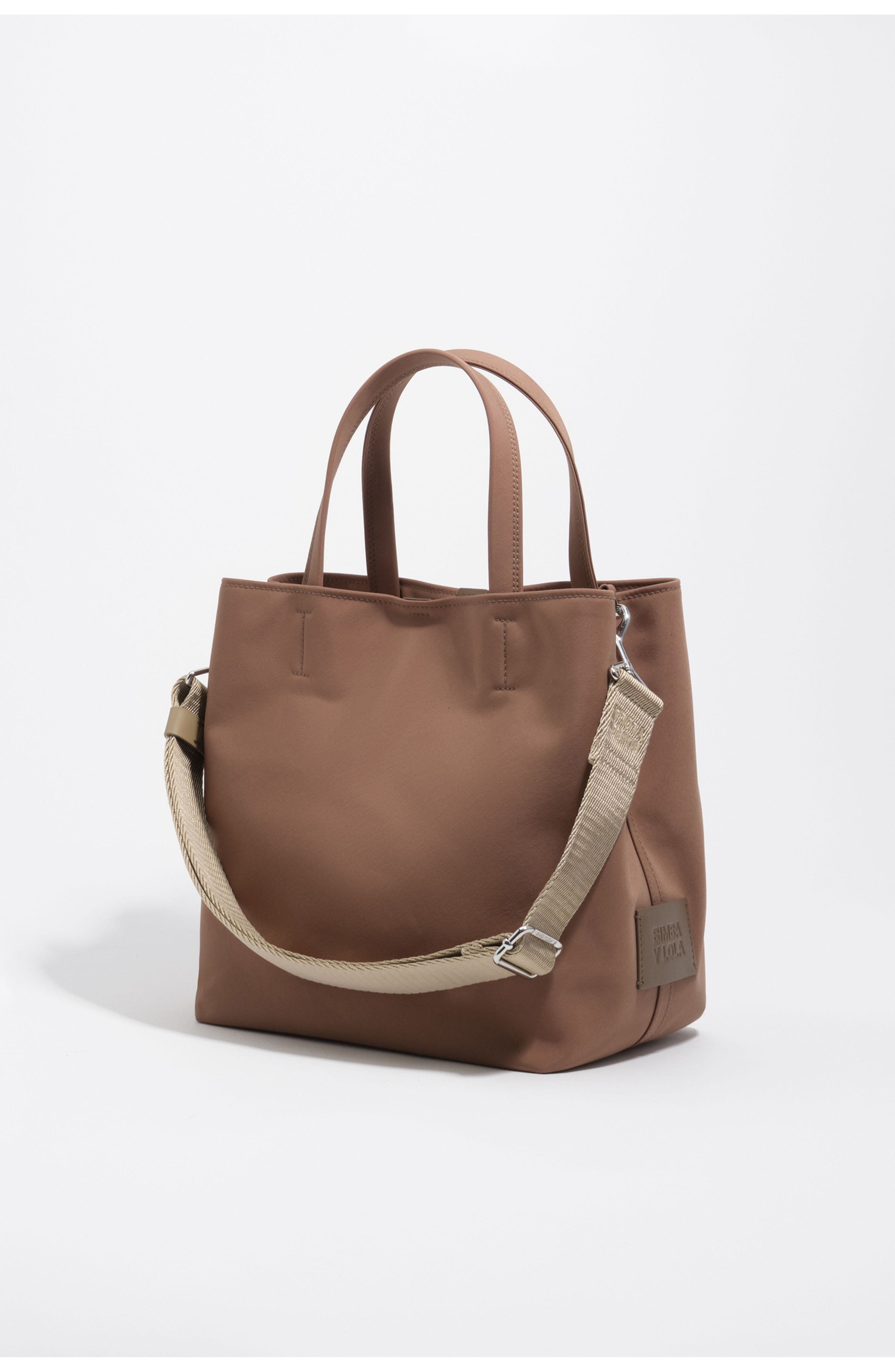 Bimba y Lola Large Fabric Chihuahua Bag, Alternate, color, Nougat