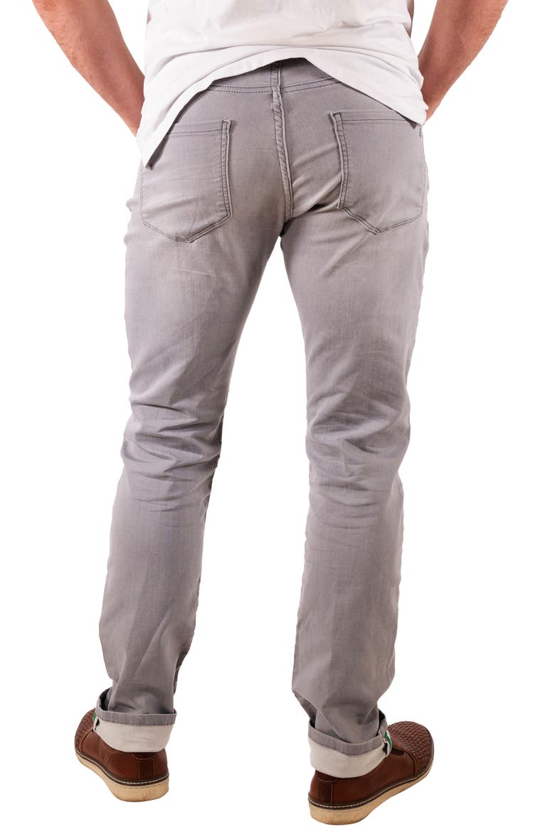 Classic Fit Stripe Selvedge Contrast Jeans, Alternate, color, GREYDNU