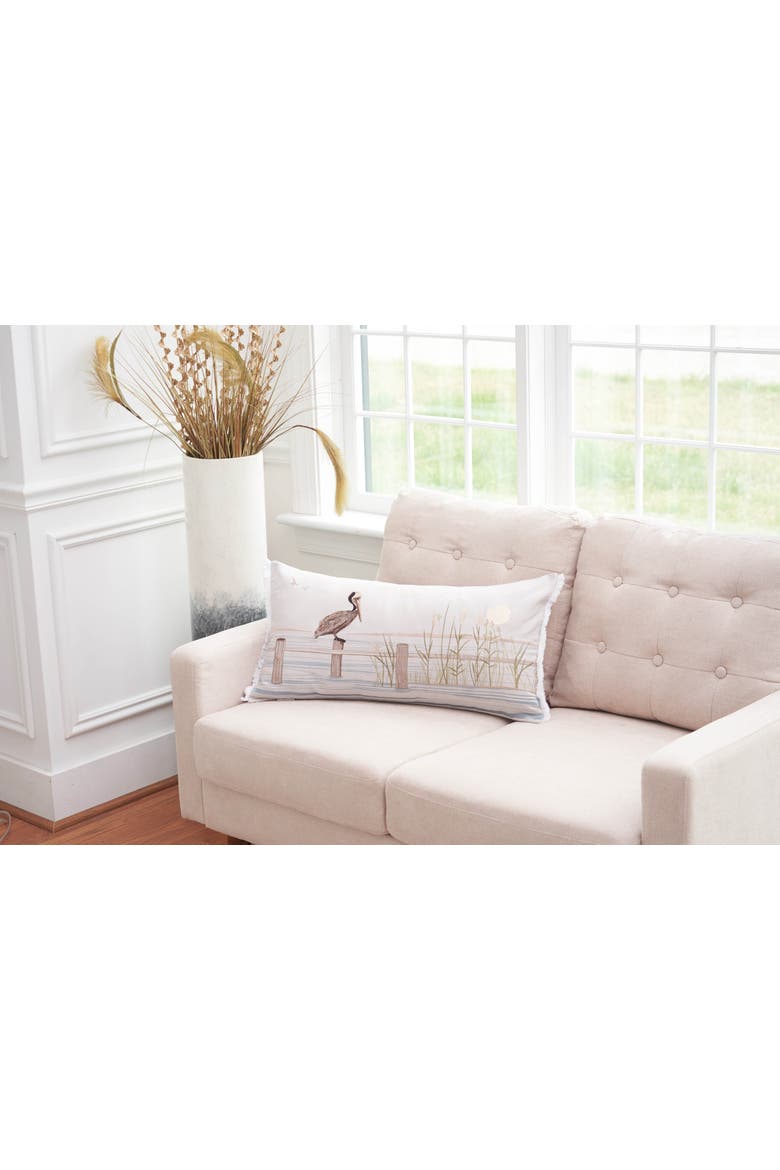 Pelican Bay Indoor Lumbar Pillow, Alternate, color, Off-White
