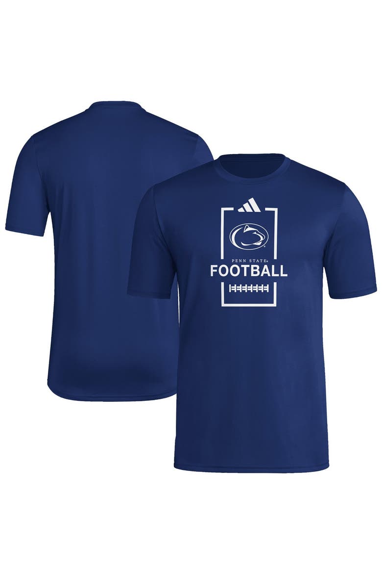 Men's adidas Navy Penn State Nittany Lions Football Polyester T-Shirt, Main, color, Navy