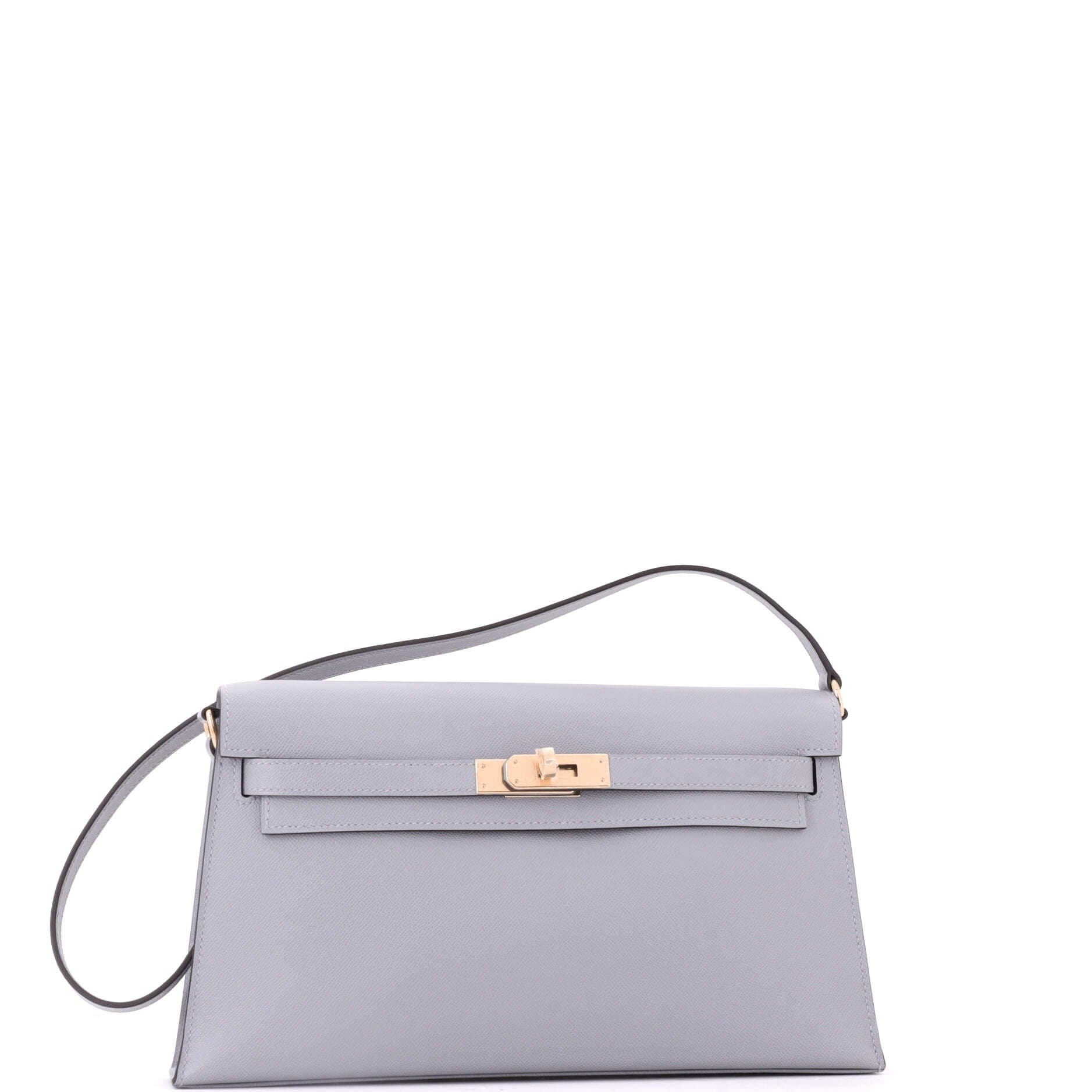 Pre-Owned Hermes Kelly Elan Shoulder Bag Madame, Alternate, color, Gris Pantin