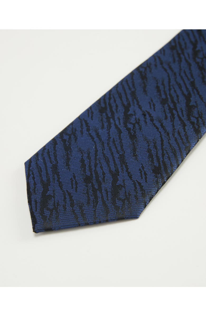 Knottery & Co Savannah Stripes Silk Jacquard Tie, Alternate, color, Midnight Blue