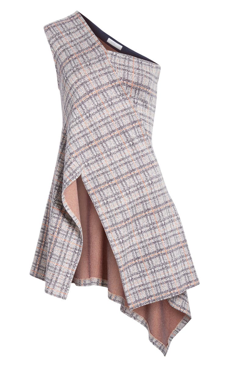 Rosetta Getty One-Shoulder Paneled Jersey Top, Alternate, color,