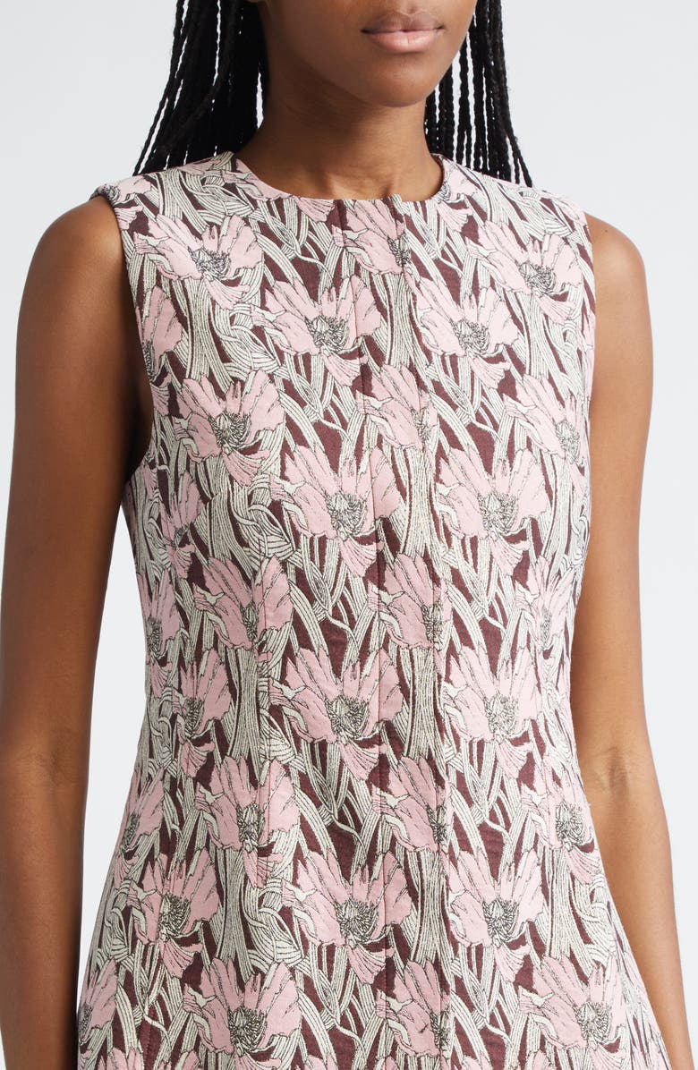 Veronica Beard Jessup Floral Jacquard Vest, Alternate, color, Raisin Multi