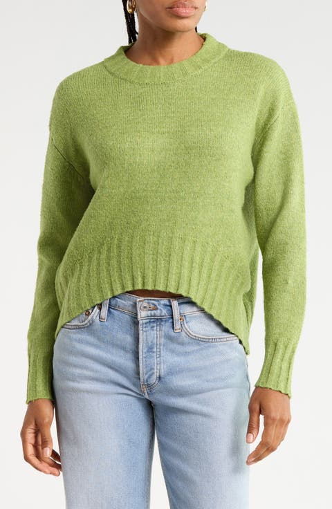 Homespun Lightweight High-Low Sweater