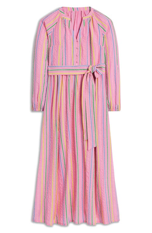 Boden Faye Long Sleeve Cotton Maxi Dress In Multi