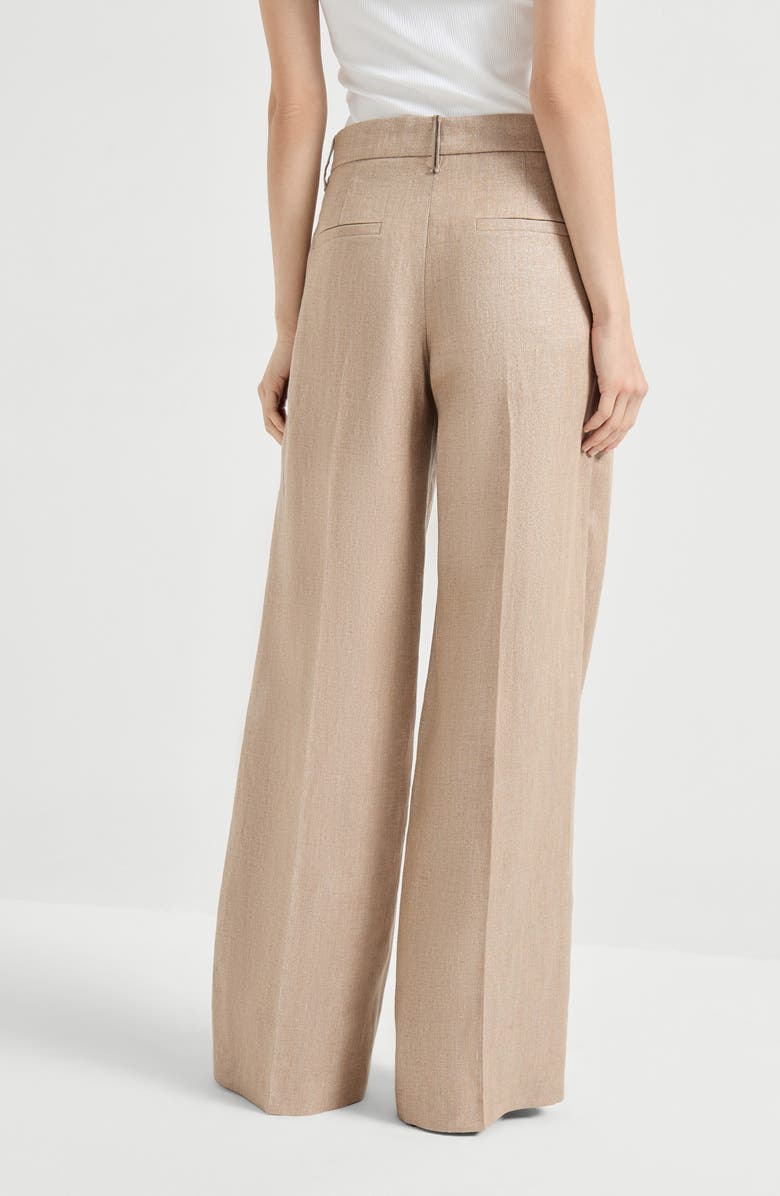 Brunello Cucinelli Loose Pleated trousers, Alternate, color, Antique Pink