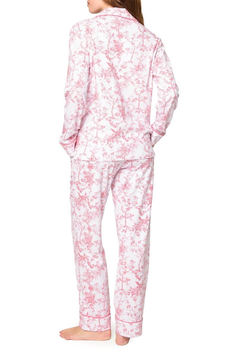 Luxe Pima Cotton Pajamas, Alternate, color, PINK TIMELESS TOILE