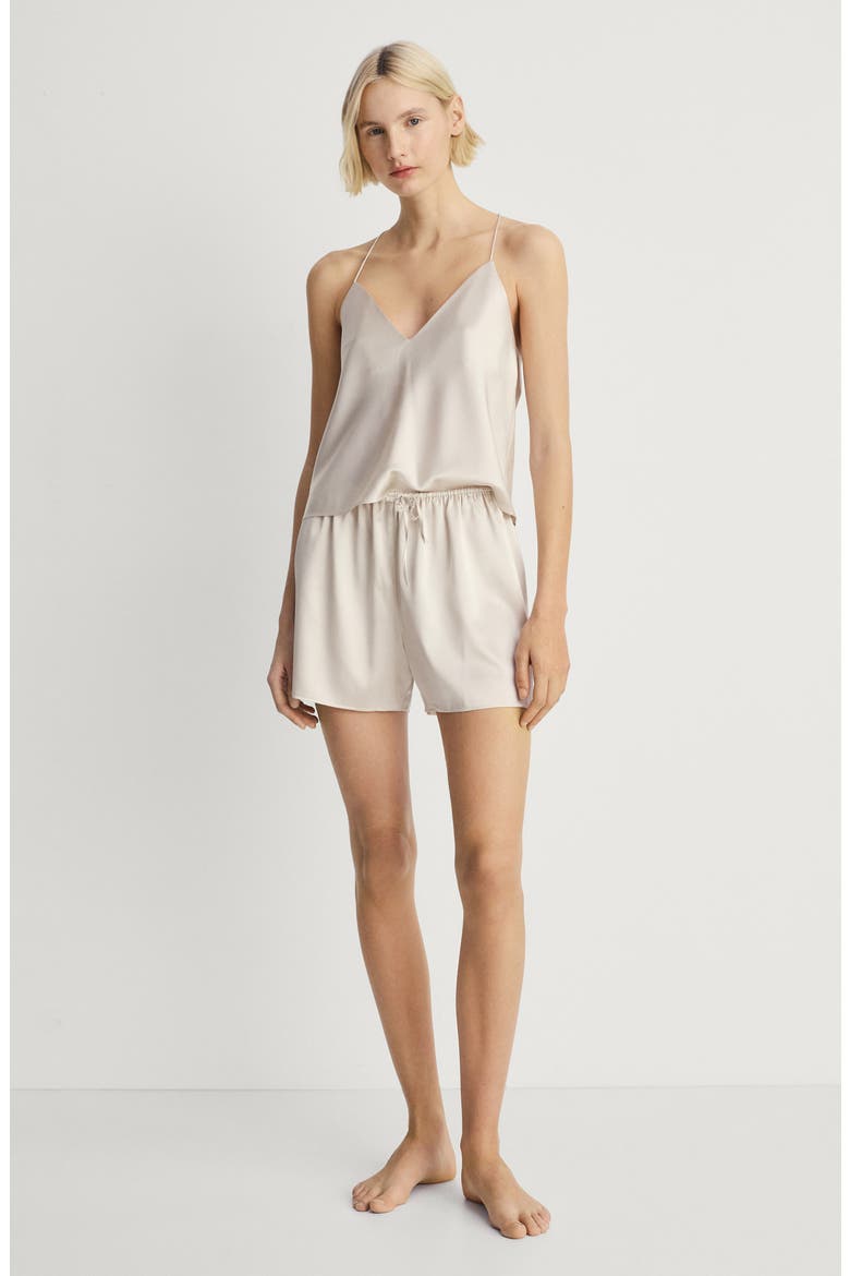 Stretch Silk Pajama Camisole, Alternate, color, LIGHT/ PASTEL GREY