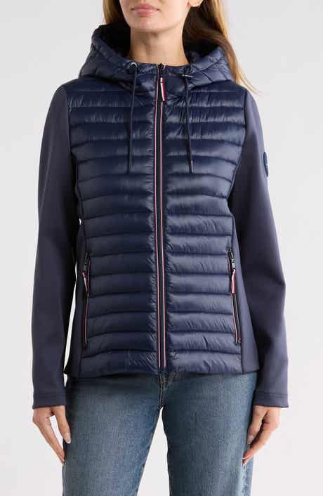 Mixed Media Puffer Jacket