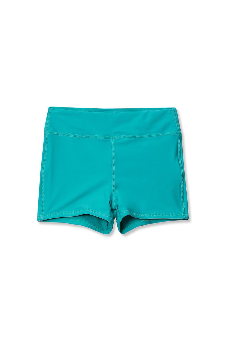 Girls Swim Boy Shorts, Main, color, Ceramic Blue