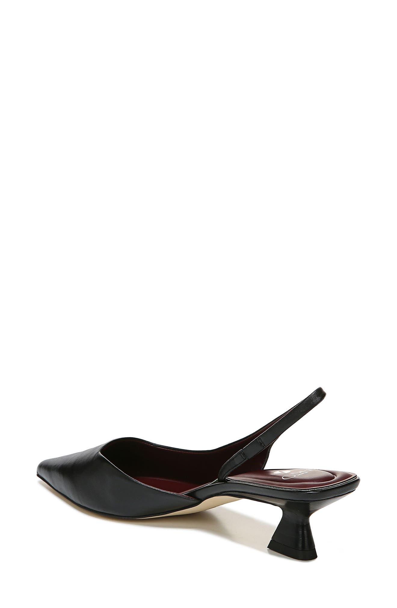 SARTO by Franco Sarto Devin Kitten Heel Slingback Pump, Alternate, color, Black