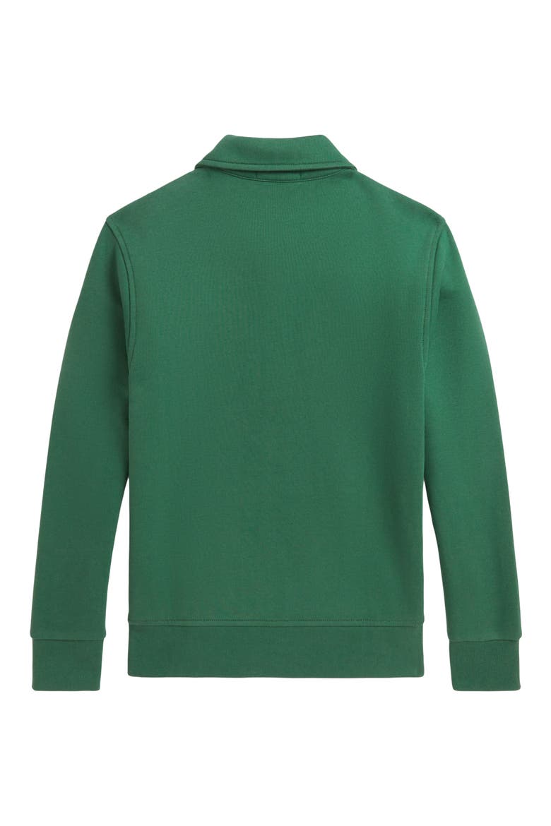Kids' Graphic Quarter Zip Pullover, Alternate, color, VERANO GREEN