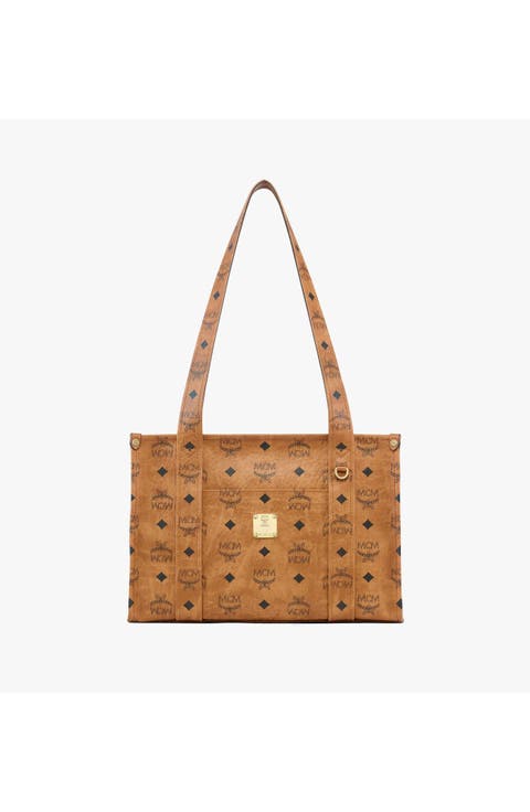 Small Aren School Bag Tote in Visetos