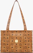 MCM Small Aren School Bag Tote in Visetos