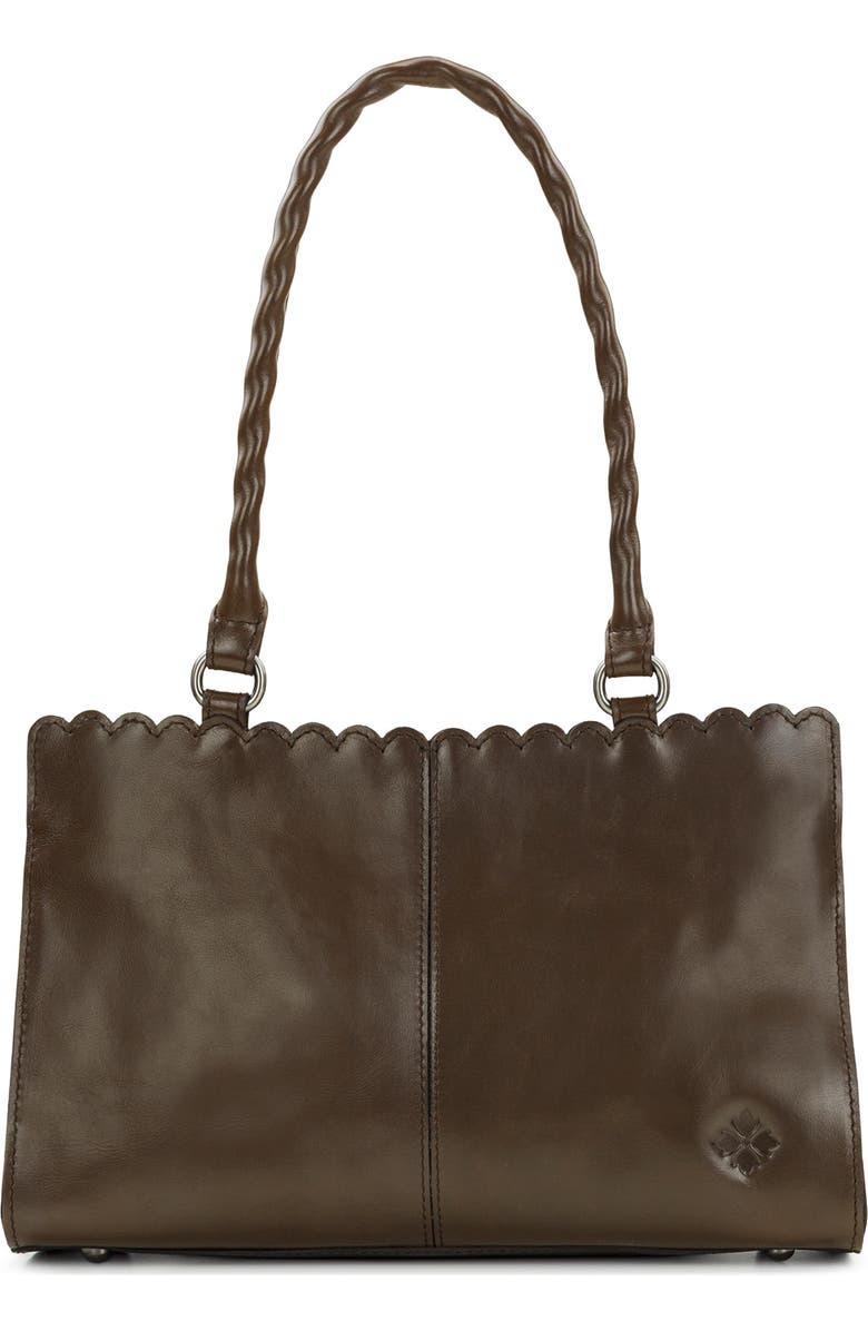 Patricia Nash Morra Twist Handle Shoulder Bag, Main, color, Mushroom