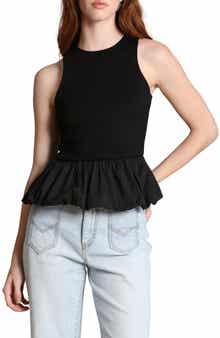 Avec Les Filles Peplum Tank