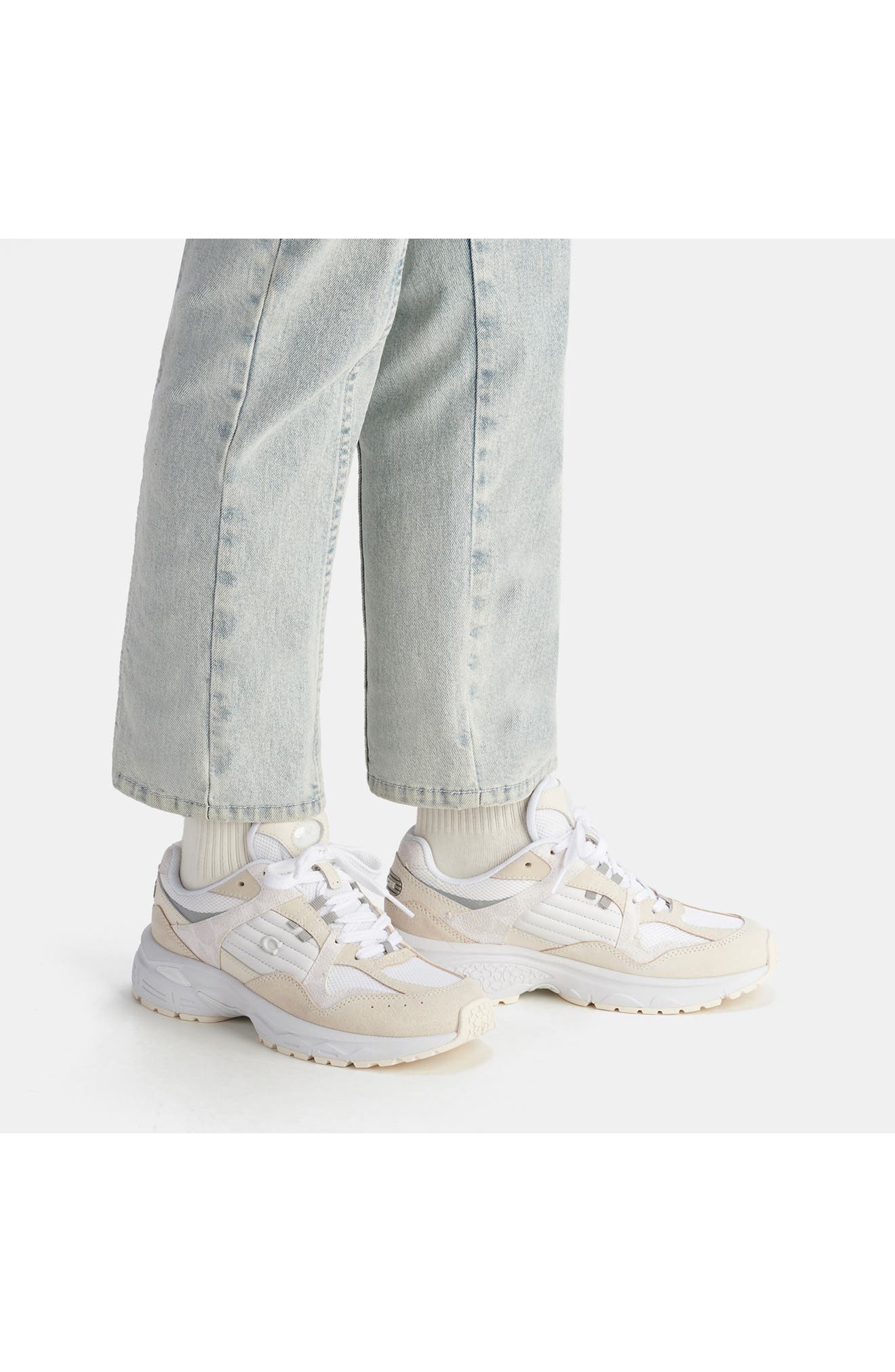 COACH C301 Metallic Sneaker, Alternate, color, 