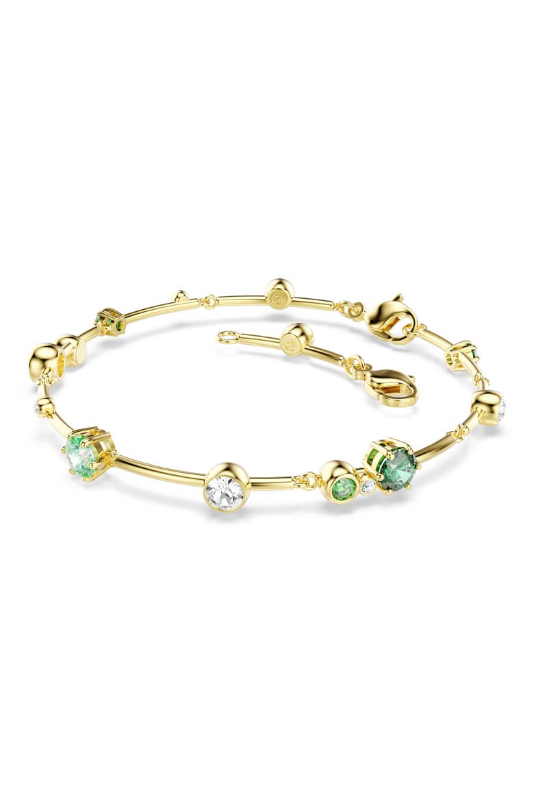 Constella Crystal & Zirconia Bracelet, Alternate, color, GOLD