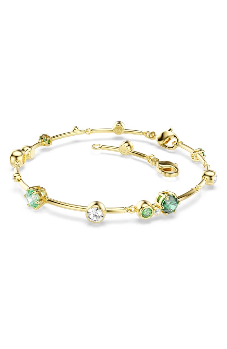 Swarovski Constella Crystal & Zirconia Bracelet, Alternate, color, Gold