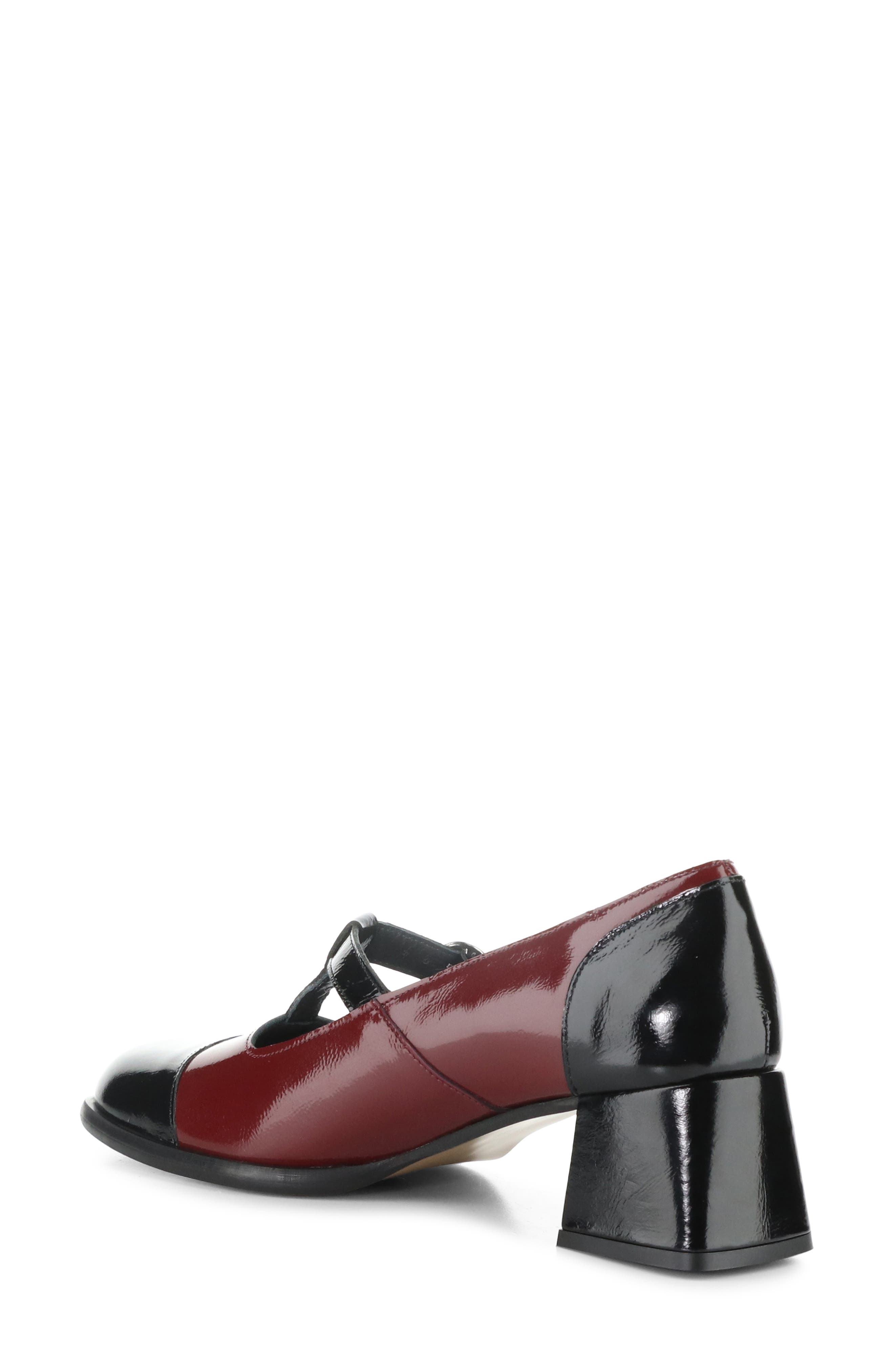 Fly London Solf T-Strap Pump, Alternate, color, 000 Black/ Int Rust