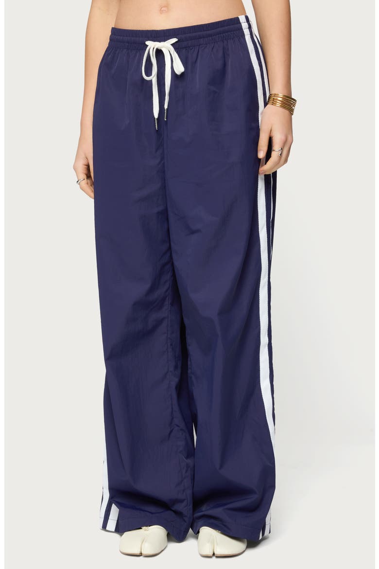 Kieran Tie Waist Track Pants, Main, color, NAVY
