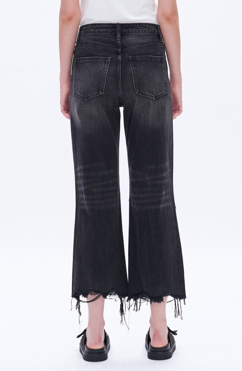 Bayeas '90s Distressed High Waist Crop Flare Jeans, Alternate, color, Night Spirit