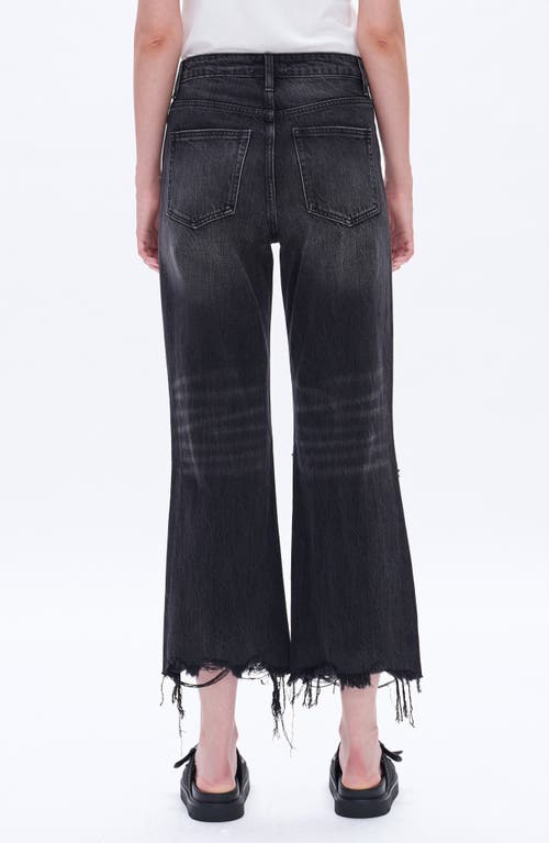 Bayeas '90s Distressed High Waist Crop Flare Jeans