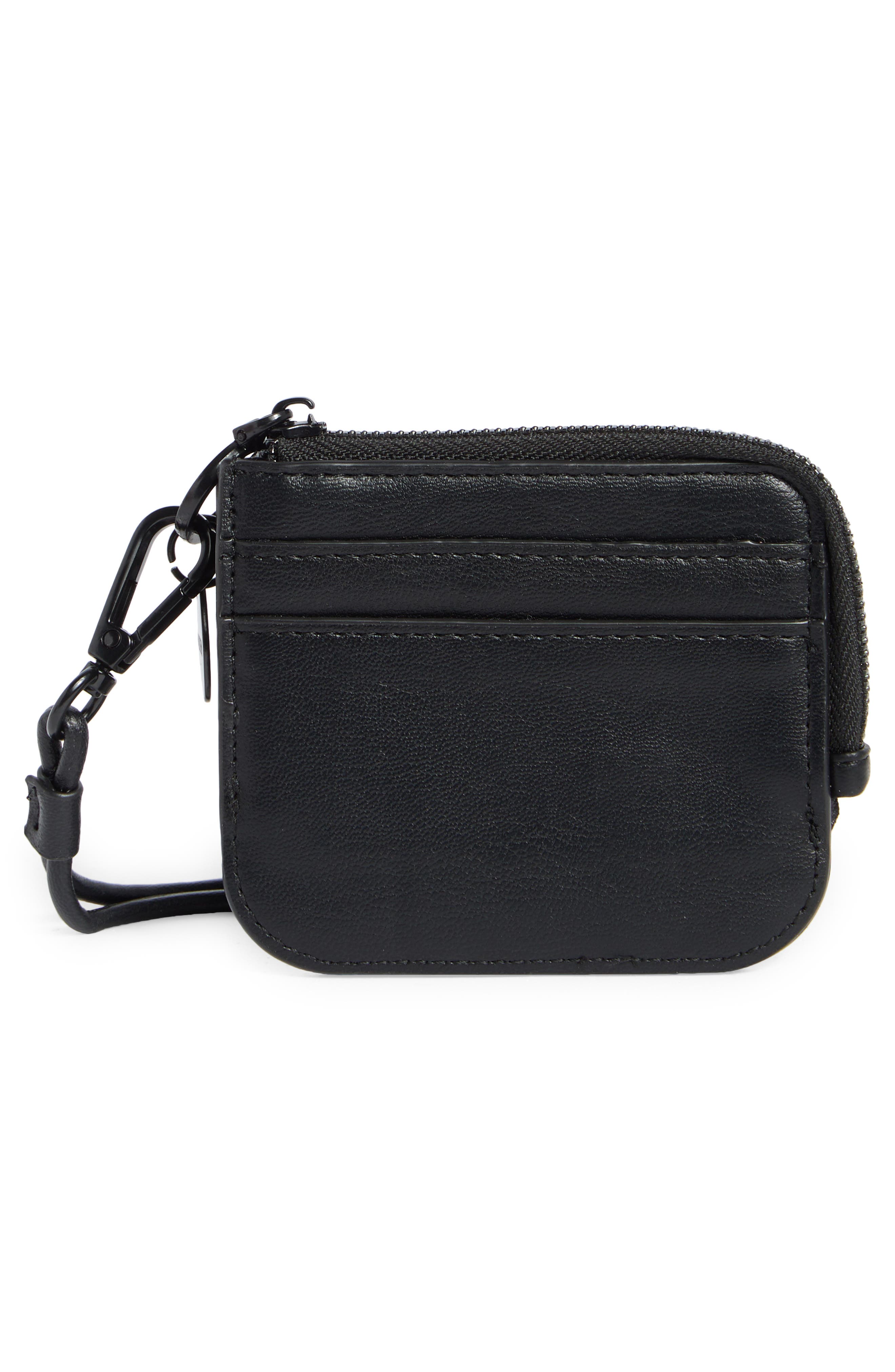 Steve Madden Small Card Wallet Wristlet, Alternate, color, Black