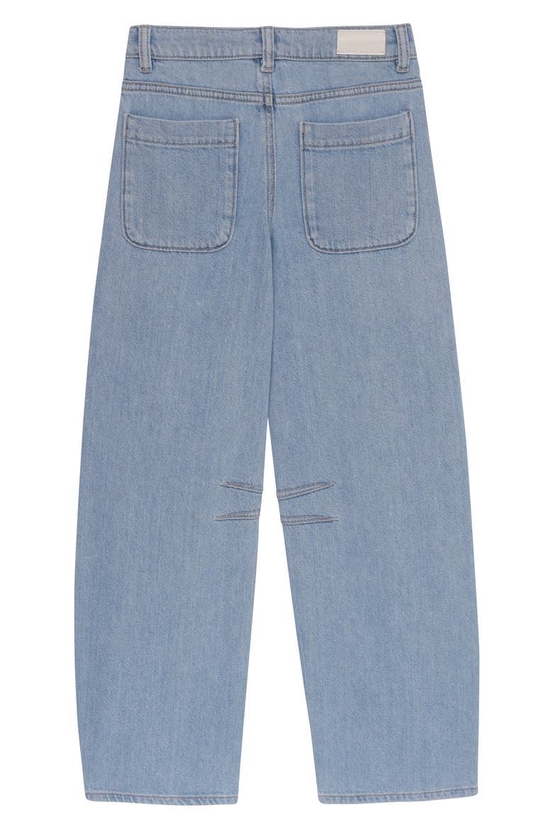Kids' Lilia Barrel Leg Jeans, Alternate, color, BEACHWAVE DRAWCORD