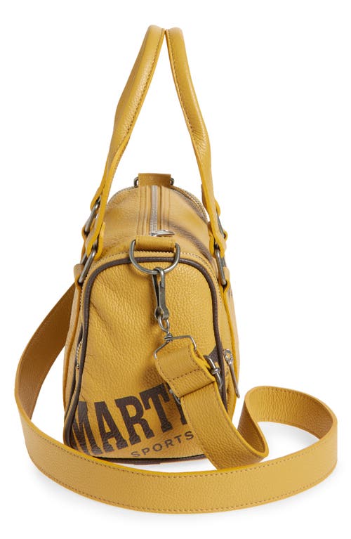 Martine Rose Galaxy Leather Top Handle Bag In Yellow Mustard