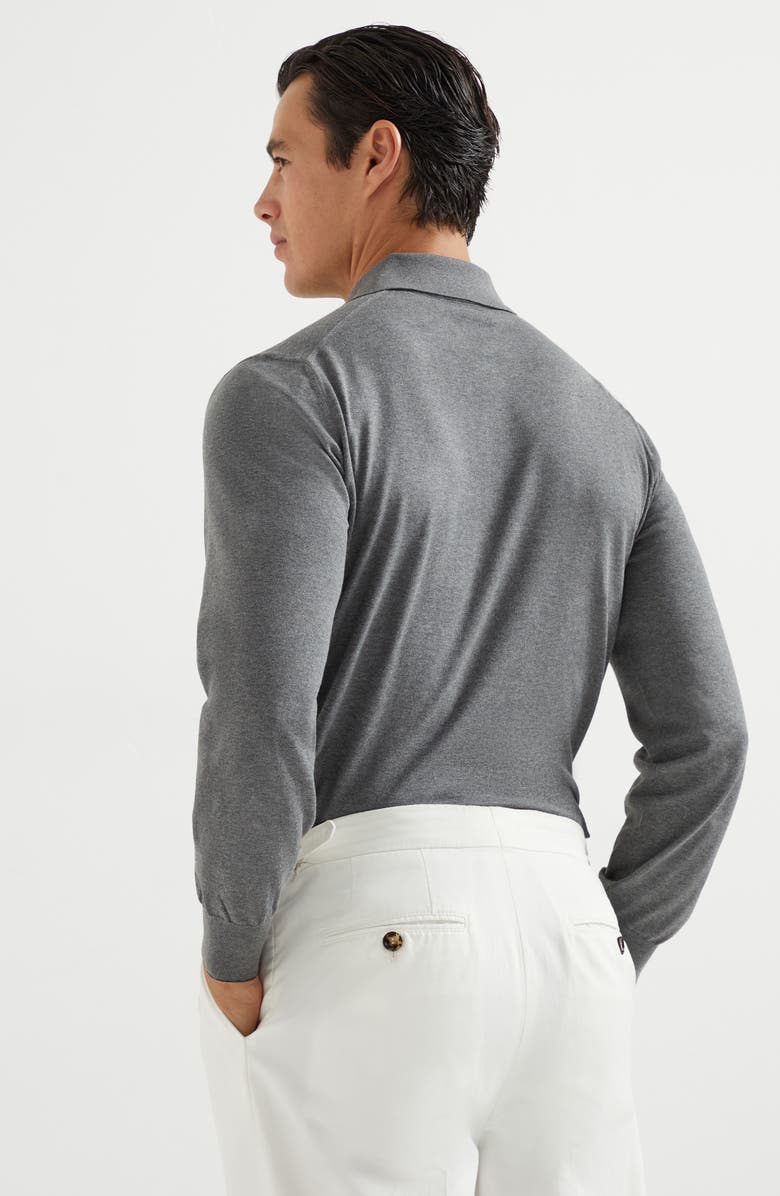 Brunello Cucinelli Polo-style sweater, Alternate, color, 