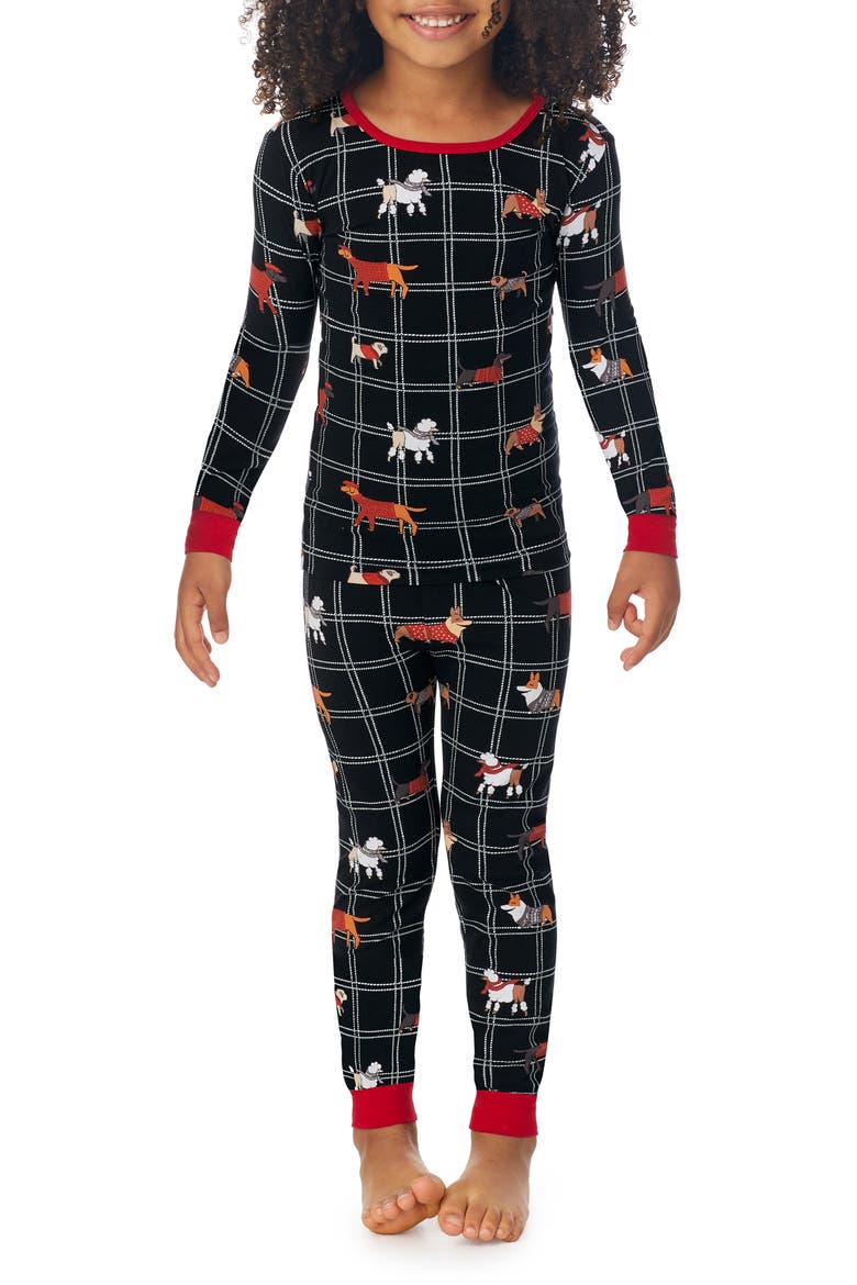 BedHead Kids' Fitted Two-Piece Pajamas, Main, color, SWEATER WEATHER