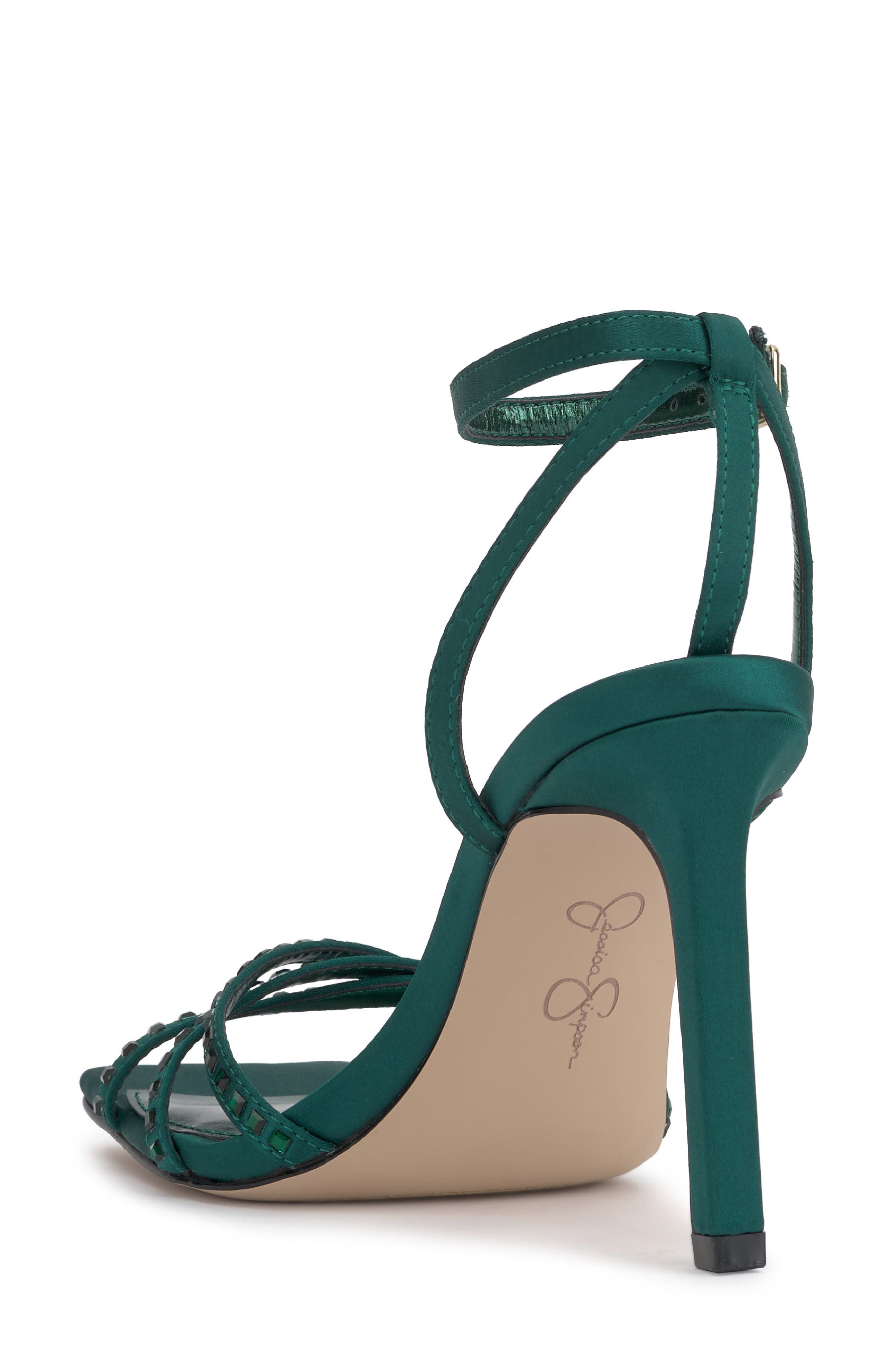 Leonah Ankle Strap Sandal, Alternate, color, EVERGREEN