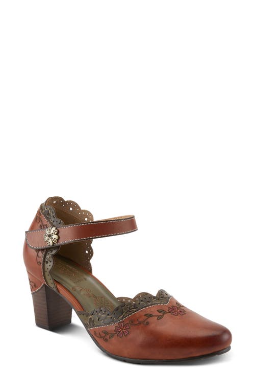 L'artiste By Spring Step Sayyes Ankle Strap Pump In Brown