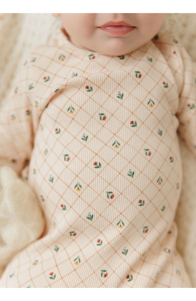 Ely's & Co. Floral Grid Collection - Layette Set, Alternate, color, Pink