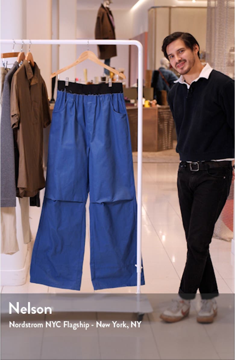 Big Elastic Waist Denim Pants, sales video thumbnail