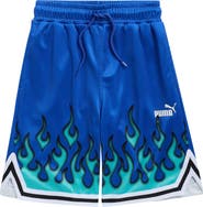 PUMA Kids' Airbrush Basketball Mesh Shorts