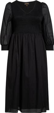 SUGARLIPS Zelda Smocked Long Sleeve Maxi Dress